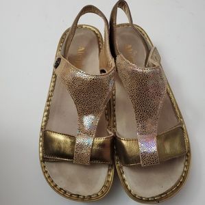 Alegria Kendra KEN 680 Gold Sandals Sz 41